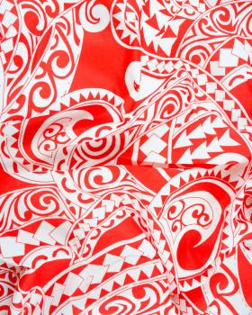 Polynesian fabric TATAN Red - Tissushop